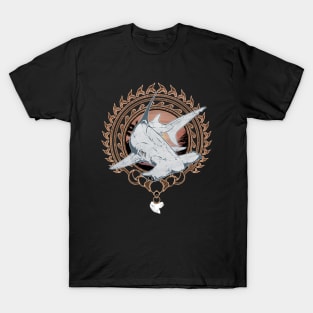 Hammerhead Shark Polynesian Design T-Shirt